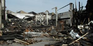 Brandschaden Industriegebäudes